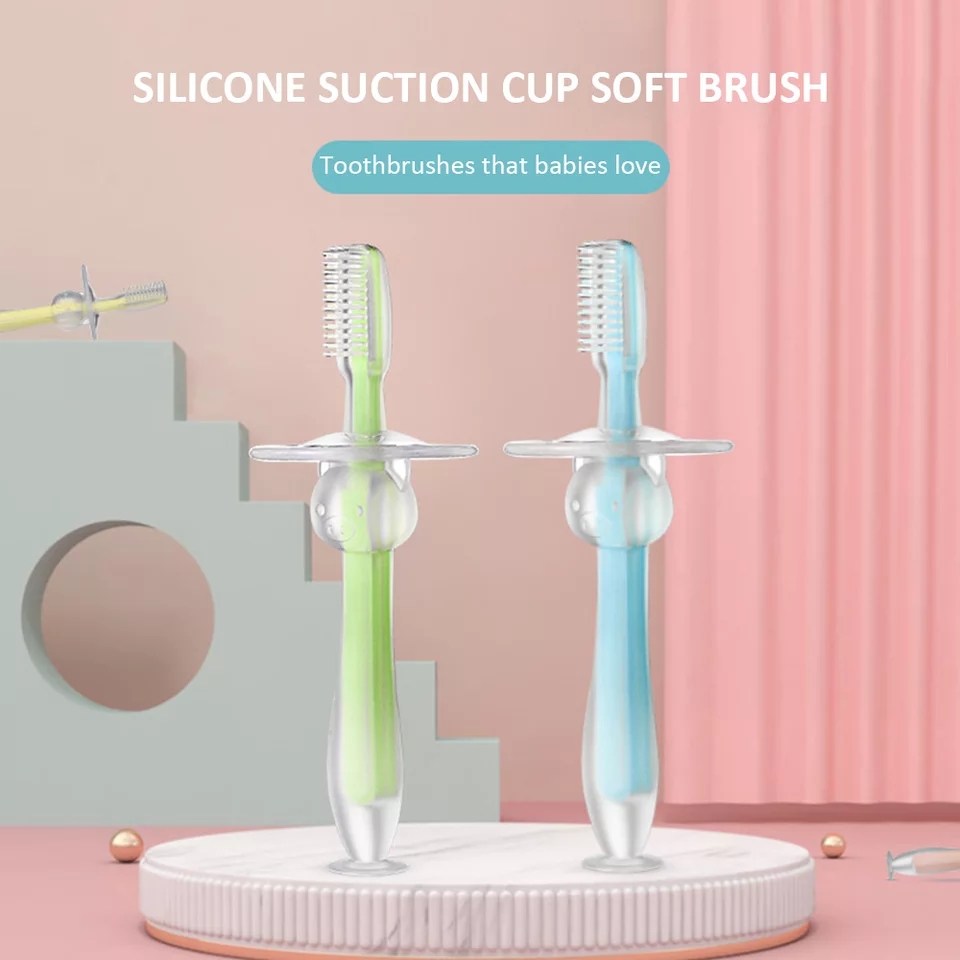Silicone Toothbrush With Suction Cup Mom's BD