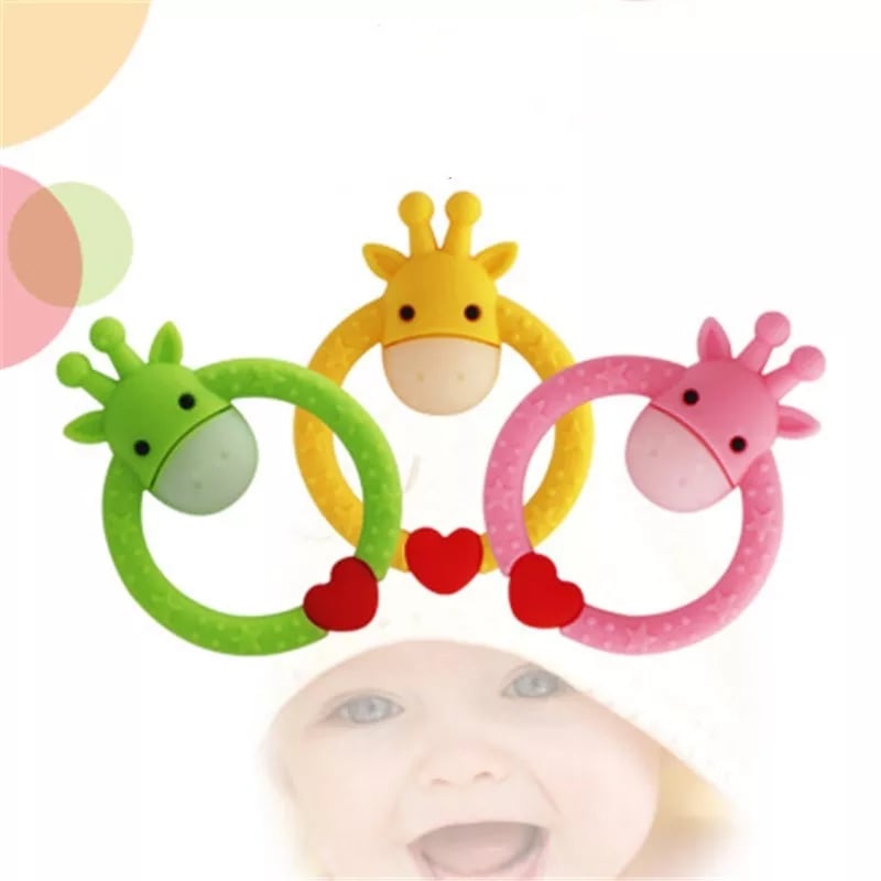 Ring Giraffe Teether (Full Silicone) Mom's BD